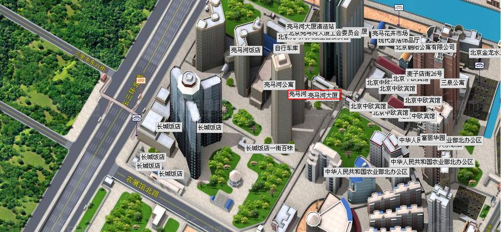 方位地图
