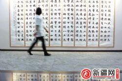 遆高亮书法作品在疆展出