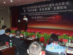 第二届中国国际烟花爆竹博览会在万载开幕（图）
